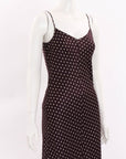 Scanlan Theodore Polka Dot Silk Slip Dress Size 6