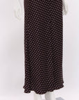 Scanlan Theodore Polka Dot Silk Slip Dress Size 6