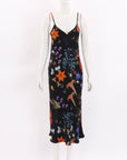 Silk Laundry Floral Silk Slip Dress Size Small