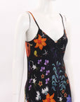 Silk Laundry Floral Silk Slip Dress Size Small