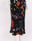 Silk Laundry Floral Silk Slip Dress Size Small