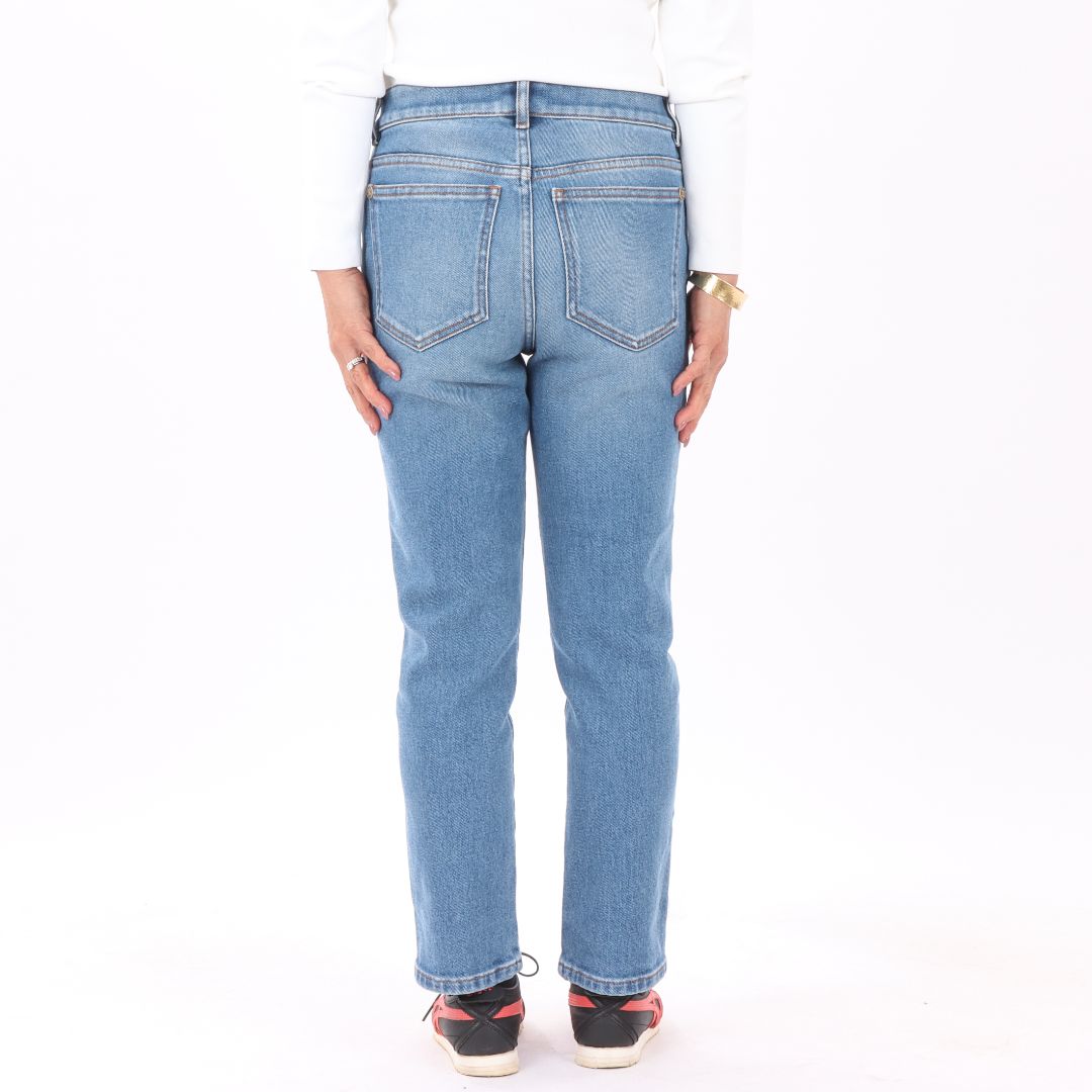 Chanel 19C Cropped CC Button Jeans Size FR 34 | AU 6