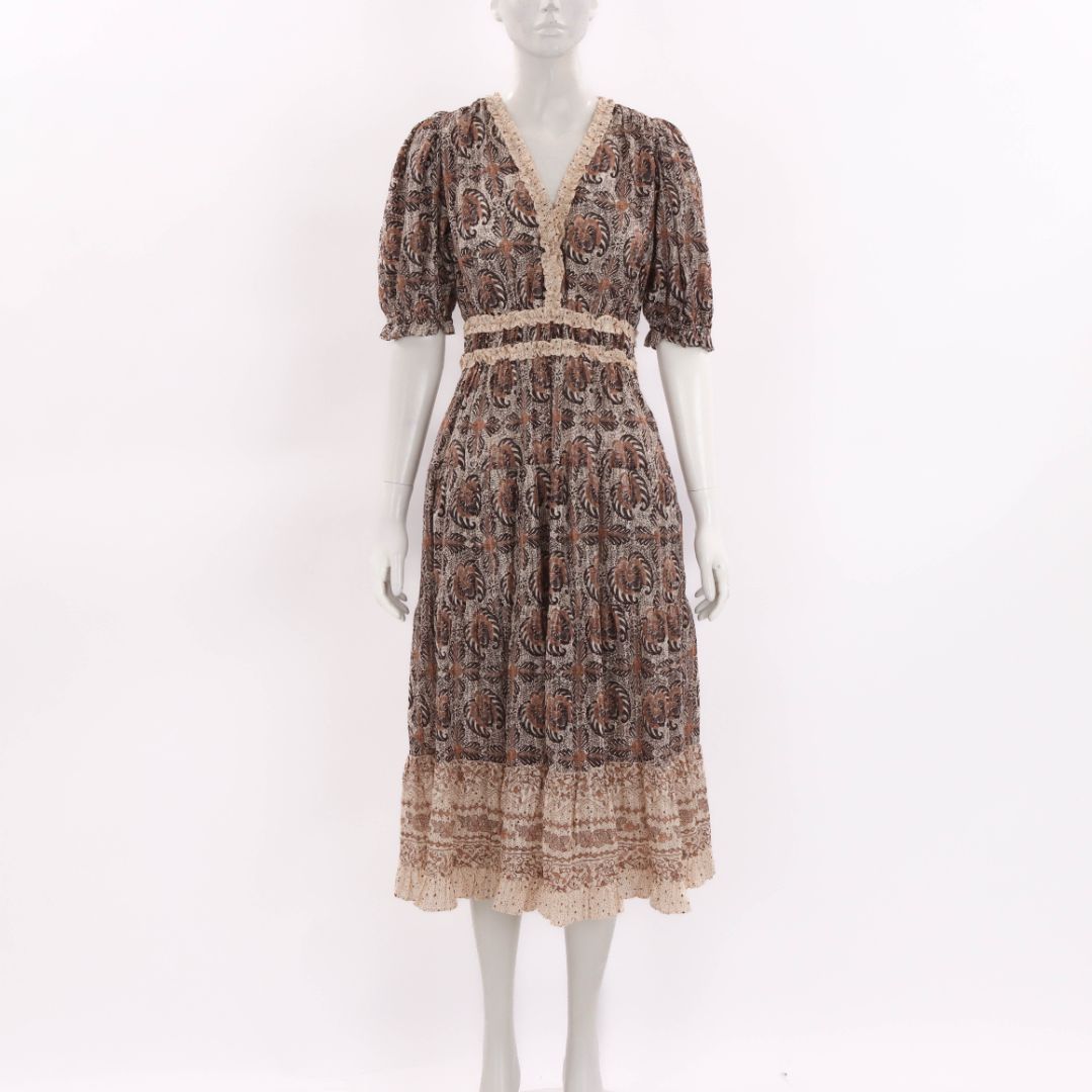 Ulla Johnson Printed 'Elli' Dress Size US 6 | AU 10