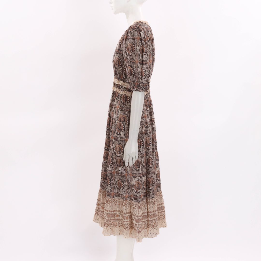Ulla Johnson Printed 'Elli' Dress Size US 6 | AU 10