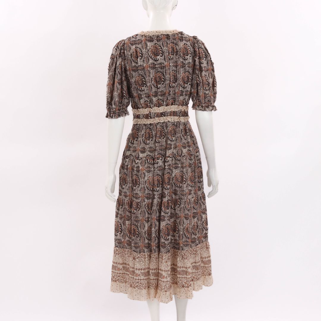Ulla Johnson Printed 'Elli' Dress Size US 6 | AU 10