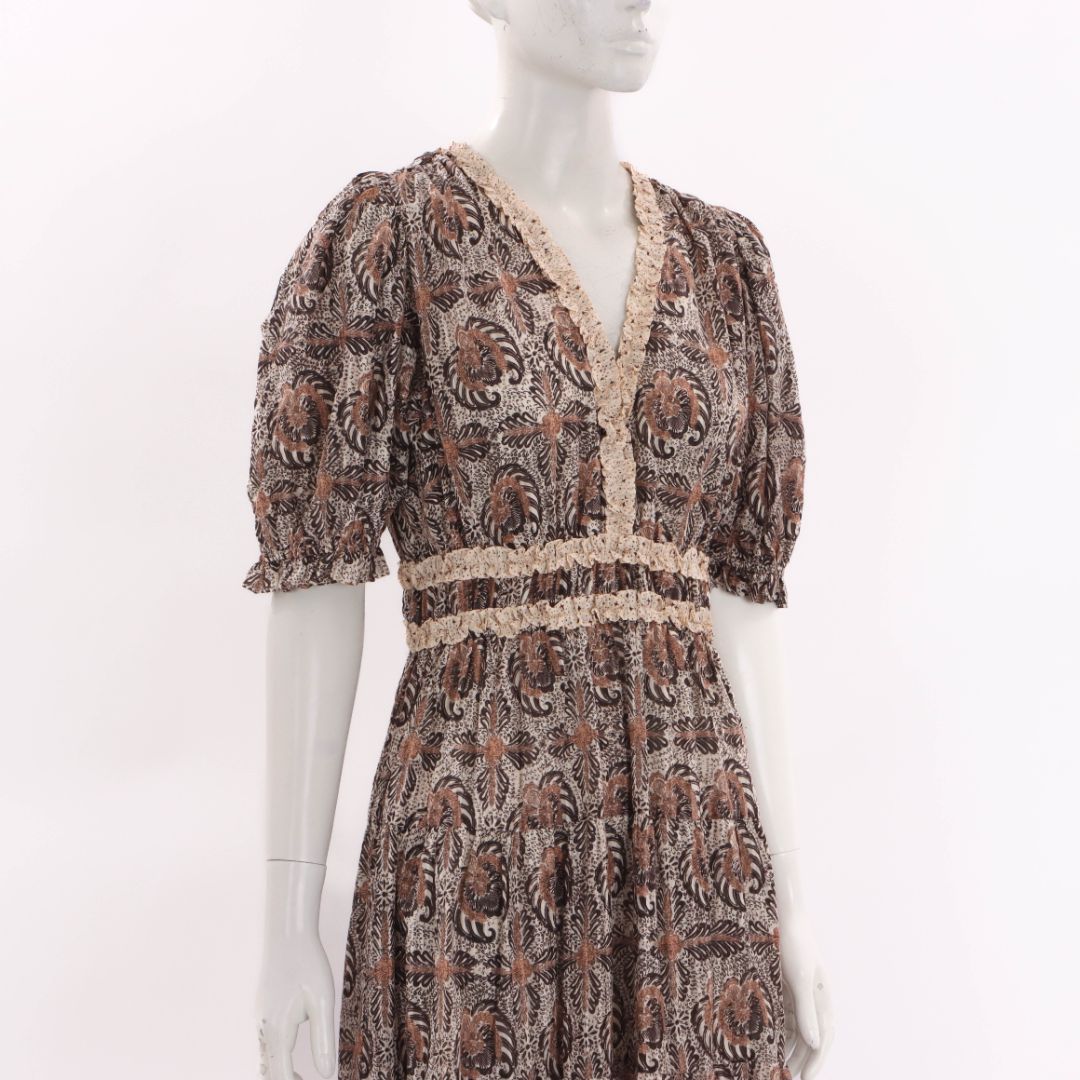 Ulla Johnson Printed 'Elli' Dress Size US 6 | AU 10
