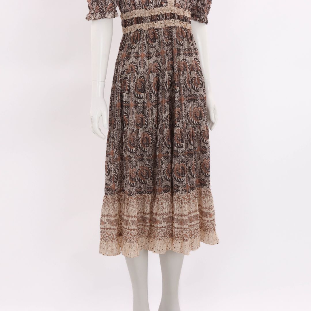 Ulla Johnson Printed 'Elli' Dress Size US 6 | AU 10