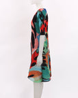 Pleats Please Floral Print SS Dress Size 5