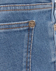 Chanel 19C Cropped CC Button Jeans Size FR 34 | AU 6