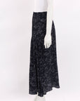 Lee Mathews Silk Horse Print Midi Skirt Size 1