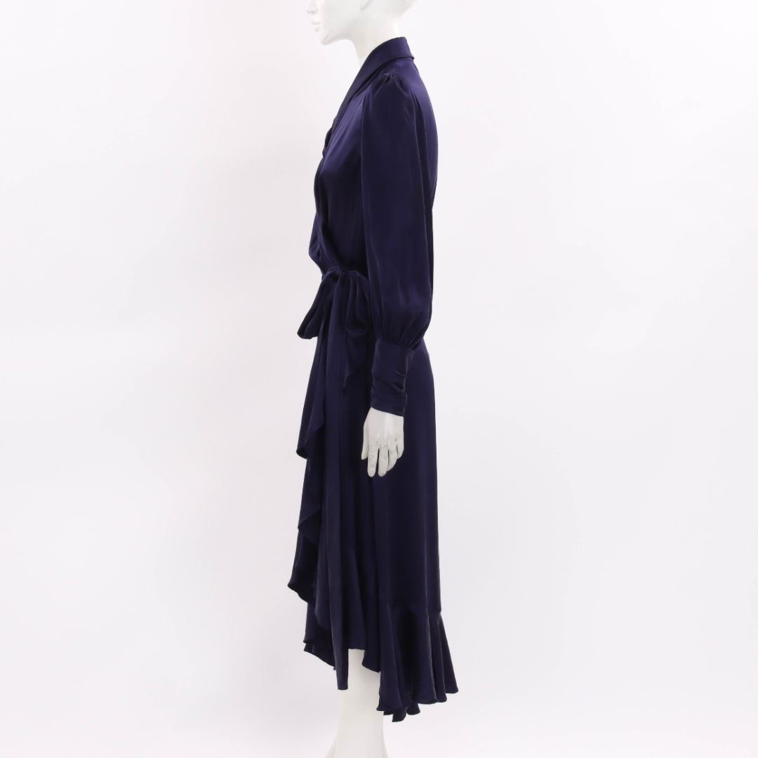 Zimmermann Silk Long Sleeve Wrap Dress Size 1