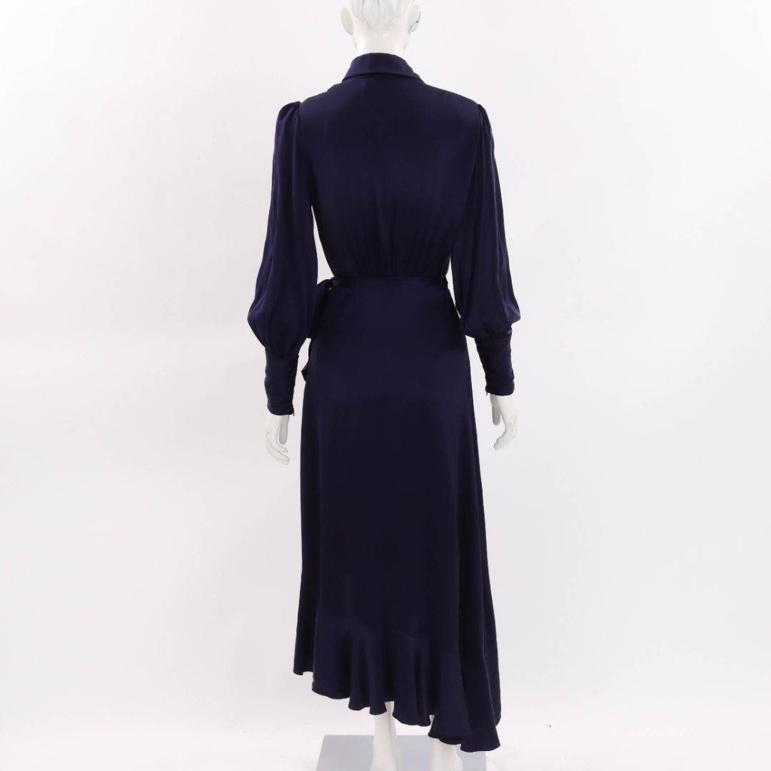 Zimmermann Silk Long Sleeve Wrap Dress Size 1