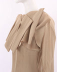 Issey Miyake Pleated Long Sleeve Top and Skirt Size M