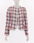 Dolce & Gabbana Checked Linen Jacket Size IT 40 | AU 8