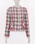 Dolce & Gabbana Checked Linen Jacket Size IT 40 | AU 8