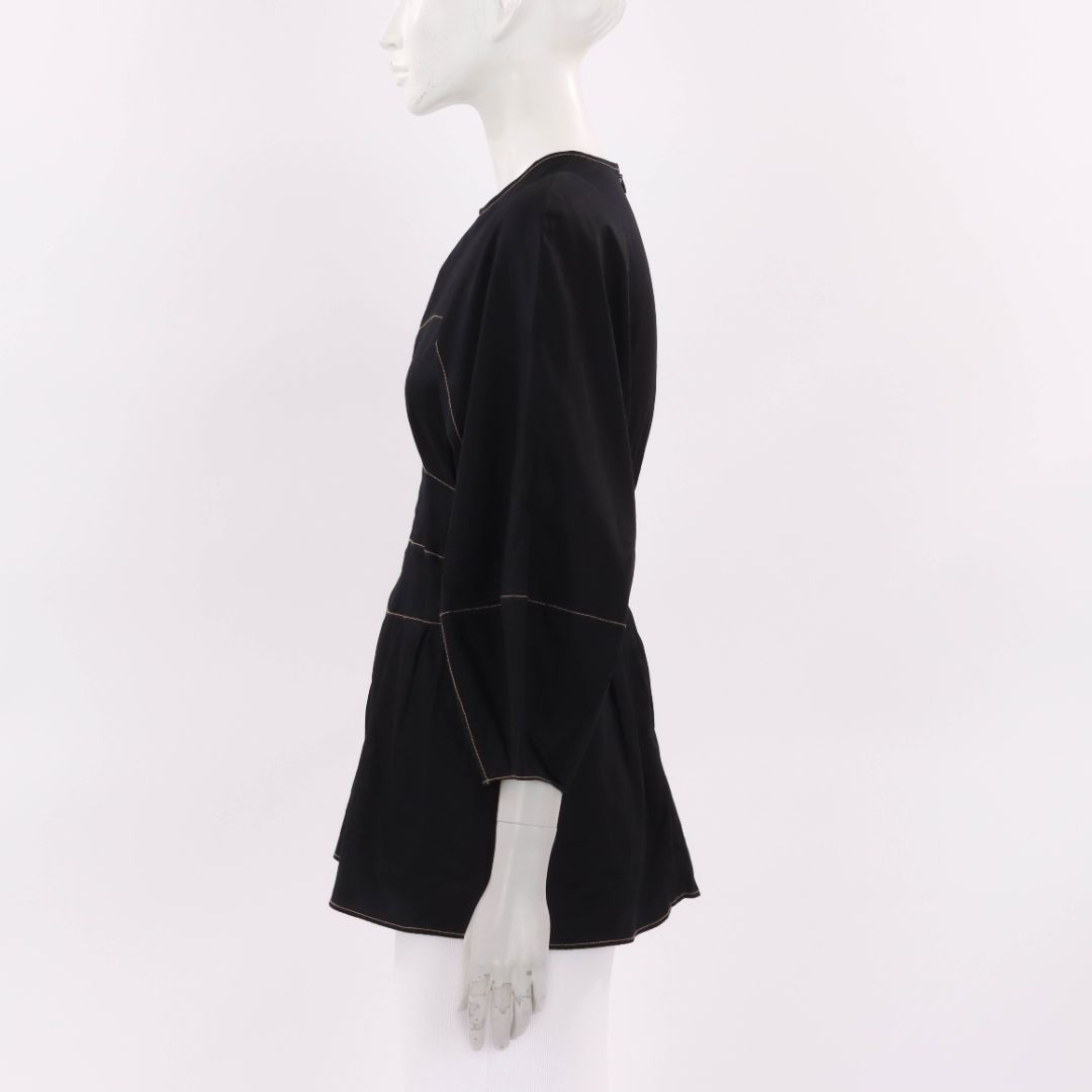 Camilla and Marc Rubin Contrast Stitched Top Size 6