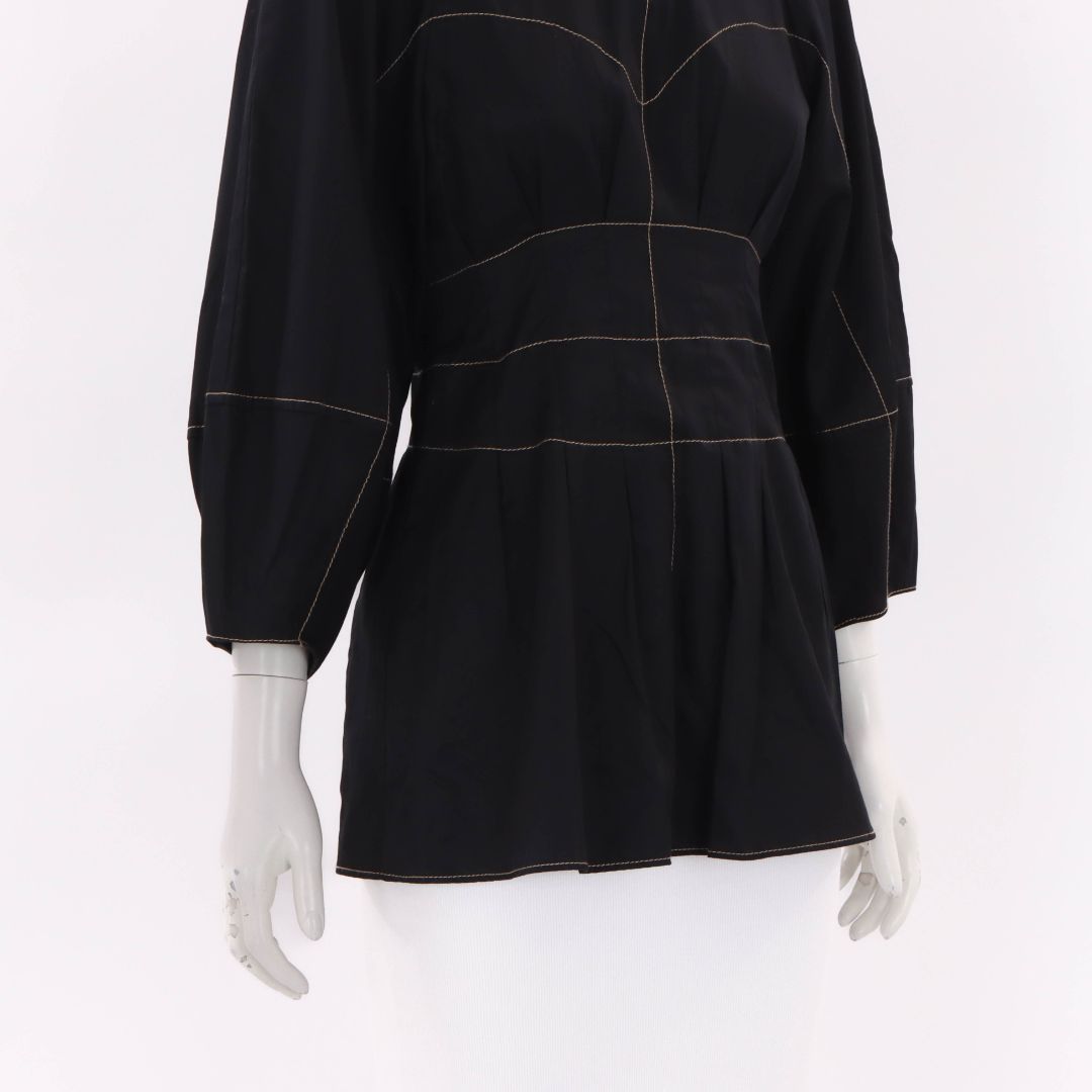 Camilla and Marc Rubin Contrast Stitched Top Size 6