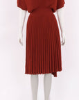 Scanlan Theodore Pleated Midi Dress Size Small