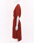 Scanlan Theodore Pleated Midi Dress Size Small