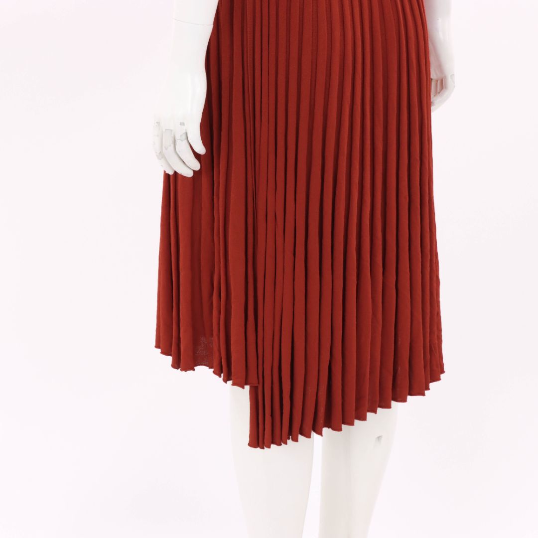 Scanlan Theodore Pleated Midi Dress Size Small