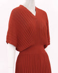 Scanlan Theodore Pleated Midi Dress Size Small
