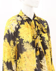 Husk Tie Neck Print Blouse Size 10
