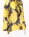 Husk Tie Neck Print Blouse Size 10