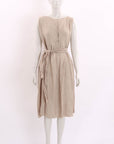 Daniela Gregis Linen Midi Dress Size O/S