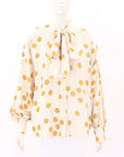 Zimmermann Dot Confetti Silk Blouse Size 2