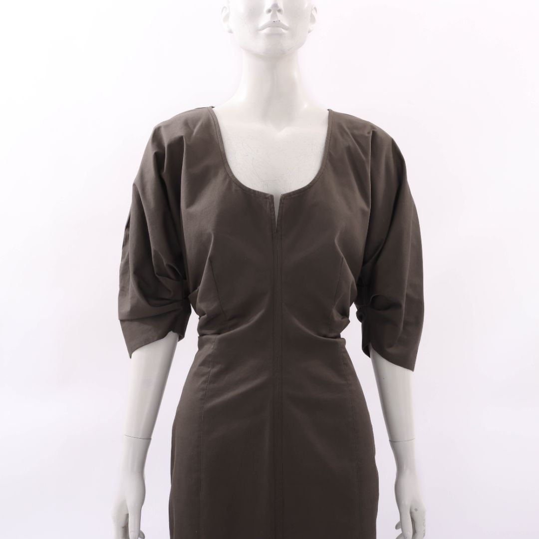 Scanlan Theodore Cotton Midi Dress Size 12
