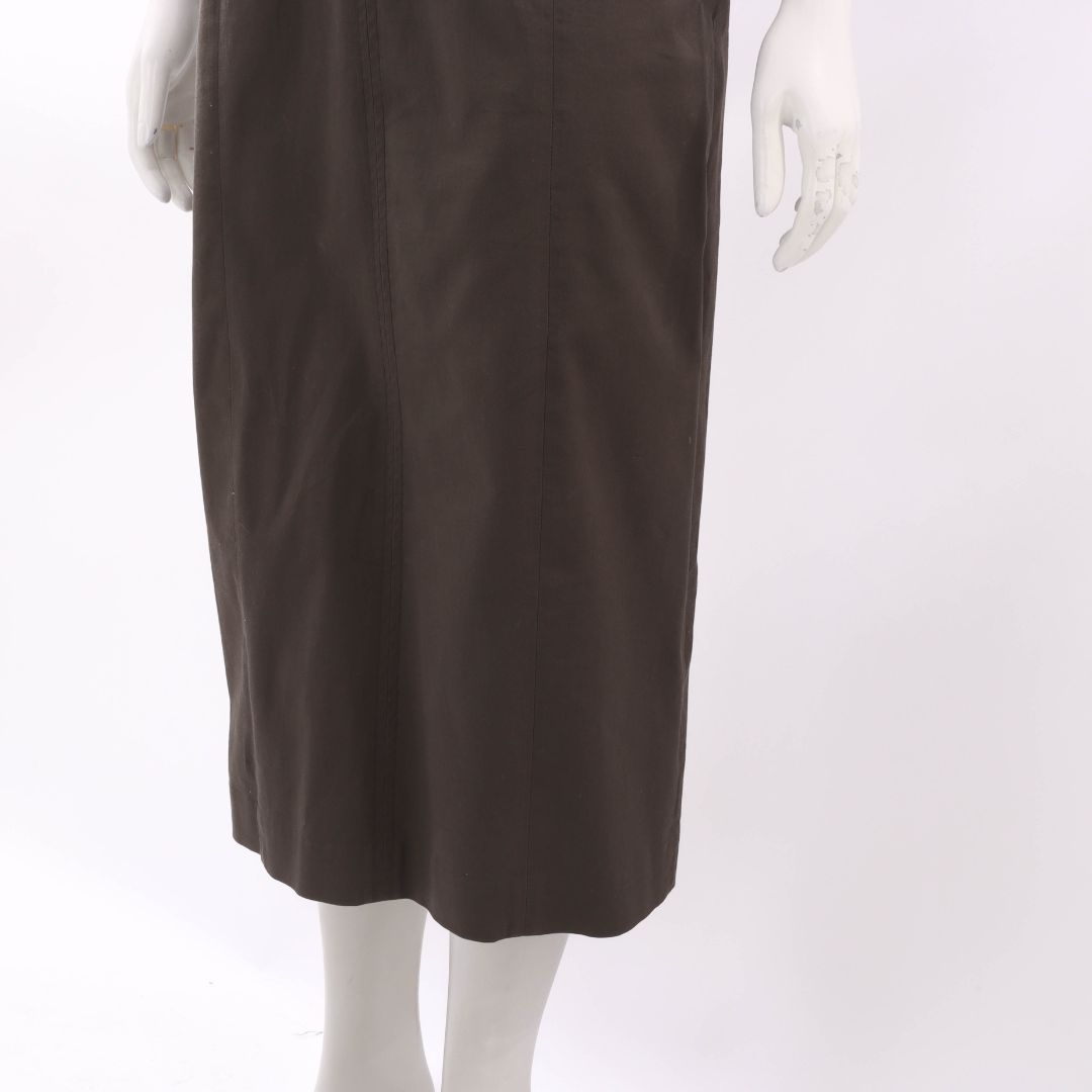 Scanlan Theodore Cotton Midi Dress Size 12