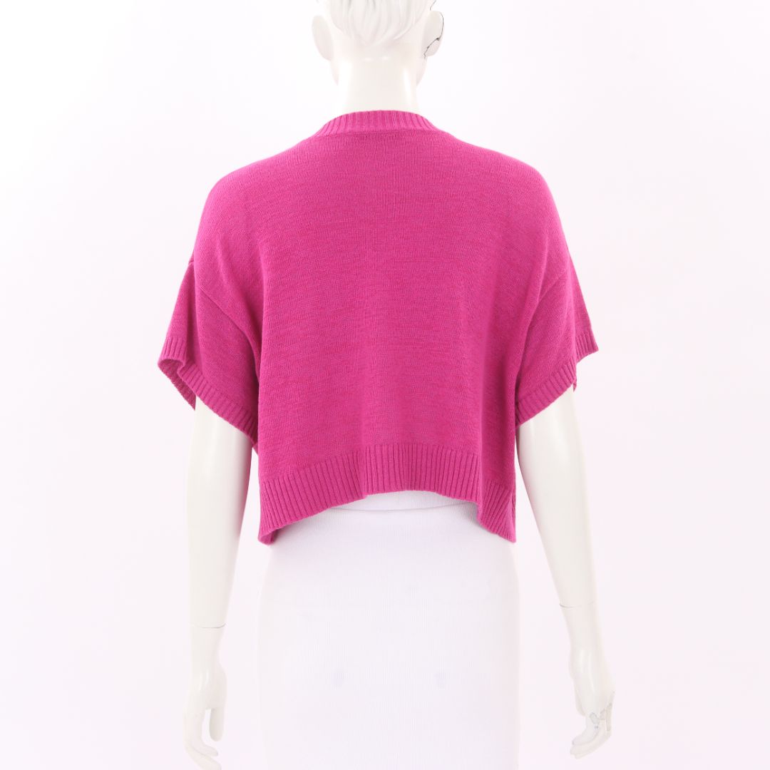 Max & Co Sequined Cropped Knit Top Size M