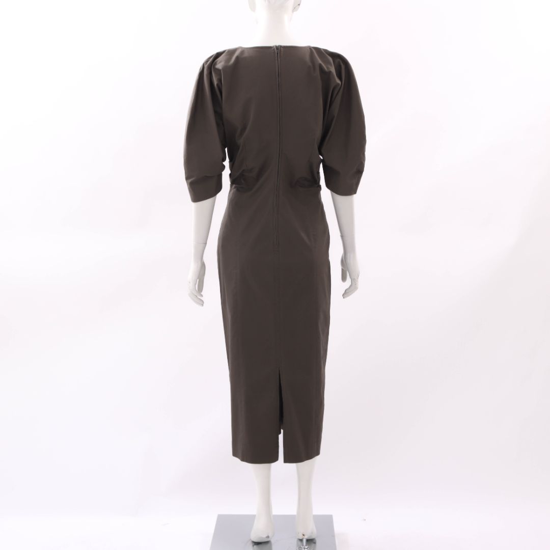 Scanlan Theodore Cotton Midi Dress Size 12