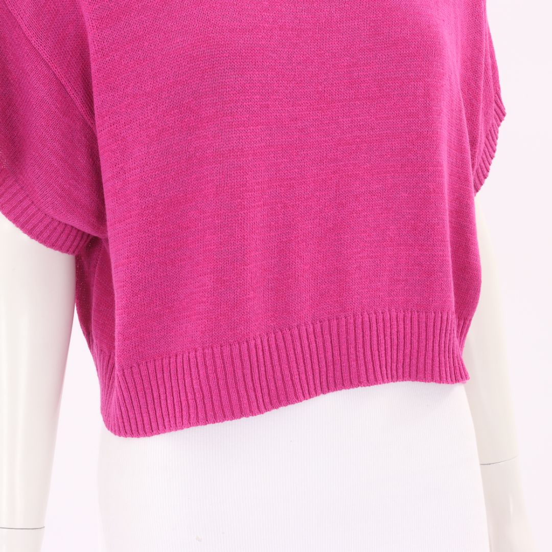 Max & Co Sequined Cropped Knit Top Size M