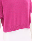 Max & Co Sequined Cropped Knit Top Size M