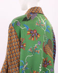 Alemais Birdie Spliced Silk Shirt Size 12