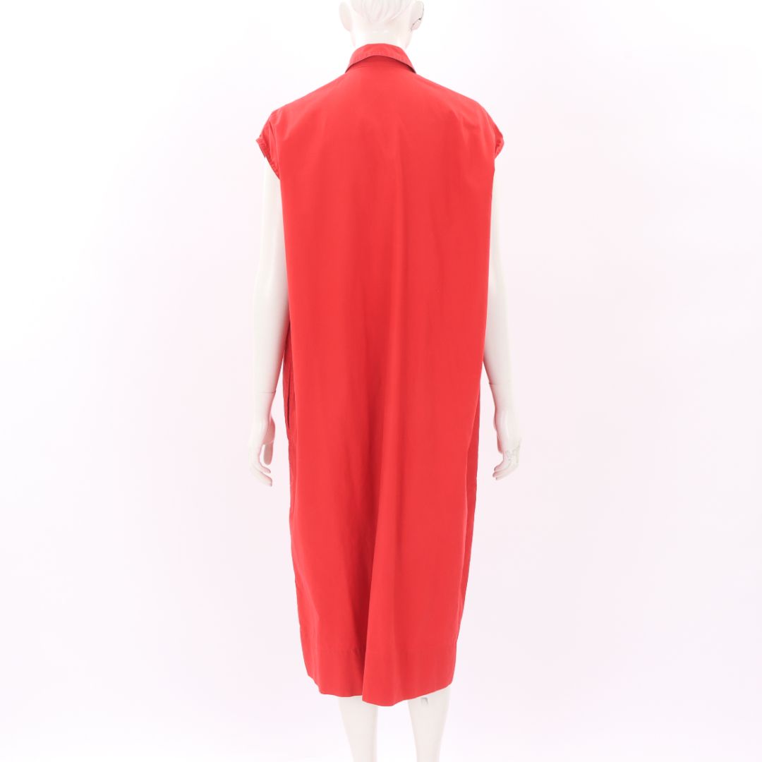 Sofie D'Hoore Ruffle Cotton Midi Dress Size FR 40 | AU 12