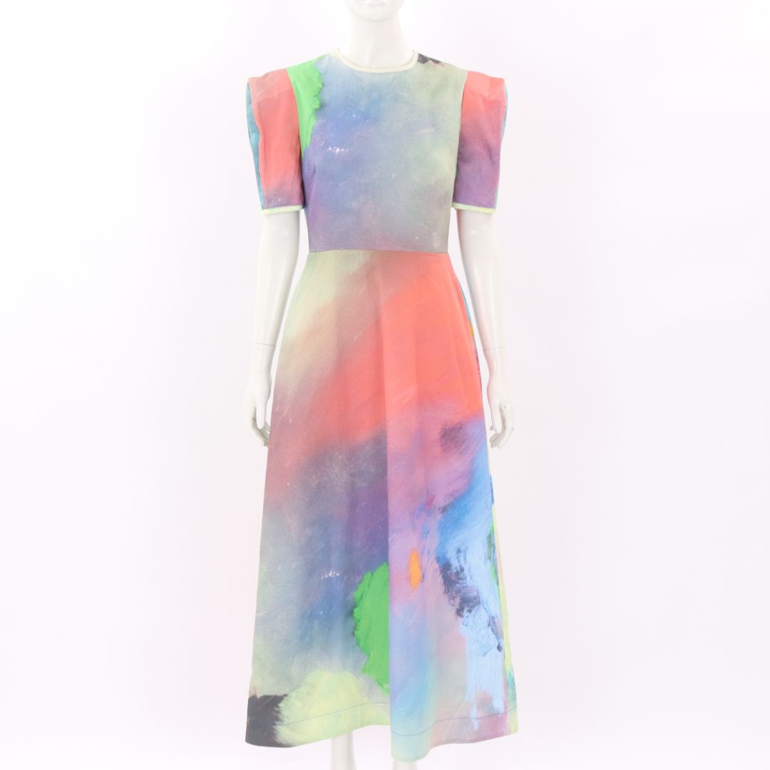 Only One Ashley Watercolour Print Maxi Dress Size 10