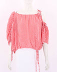 Scanlan Theodore Gingham Drawcord Top
