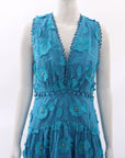 Farm Rio 3D Flower V Neck Dress Size M