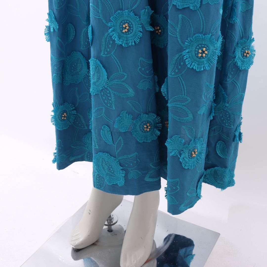 Farm Rio 3D Flower V Neck Dress Size M