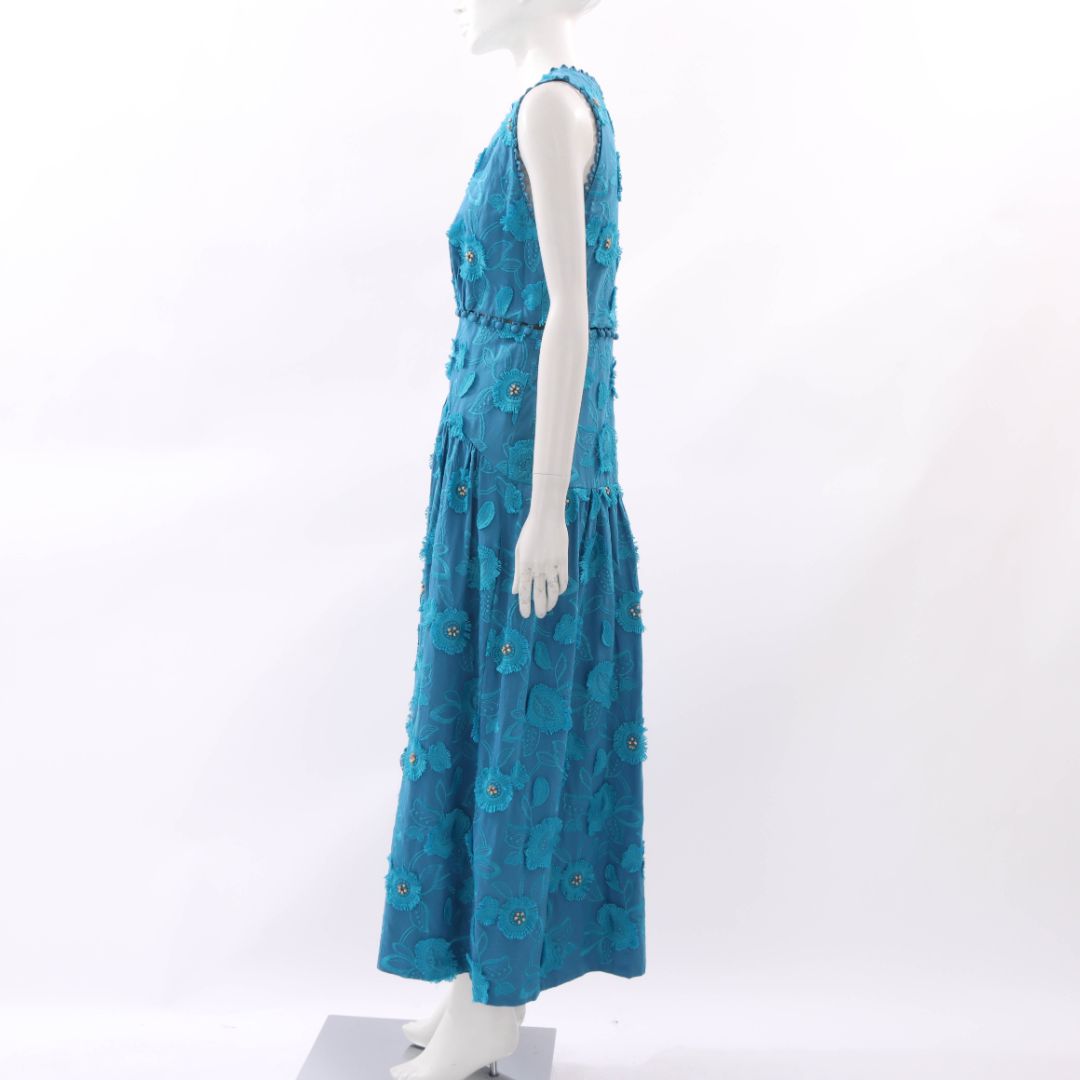 Farm Rio 3D Flower V Neck Dress Size M