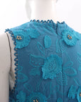 Farm Rio 3D Flower V Neck Dress Size M