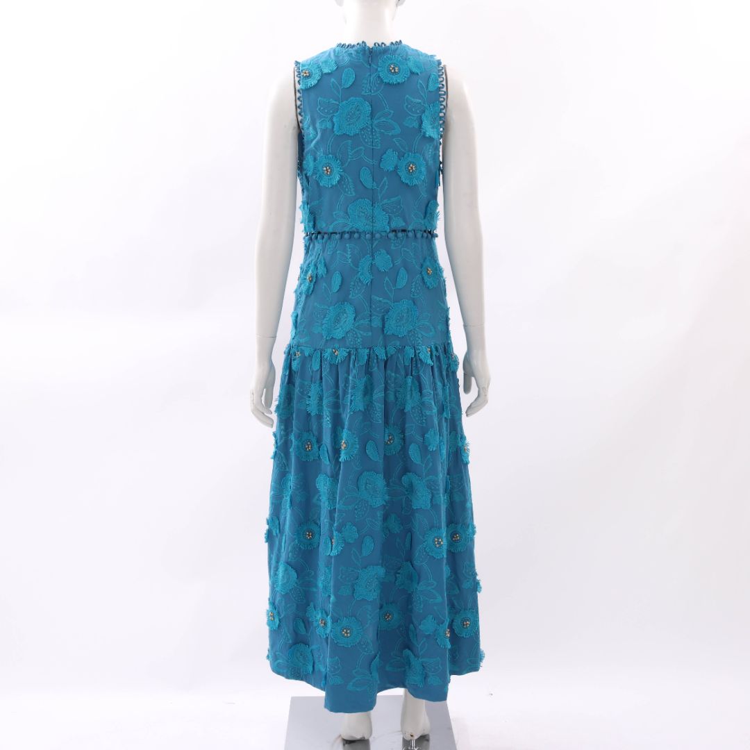 Farm Rio 3D Flower V Neck Dress Size M