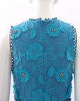 Farm Rio 3D Flower V Neck Dress Size M