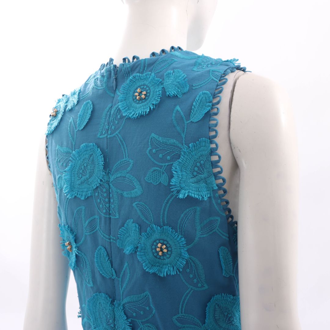 Farm Rio 3D Flower V Neck Dress Size M
