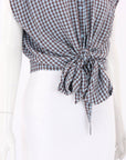 Scanlan Theodore Gingham Tie Front Front Size 12