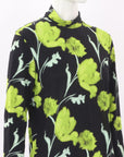 Christian Wijnants Stretch Printed Turtleneck Top Size M
