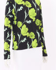 Christian Wijnants Stretch Printed Turtleneck Top Size M