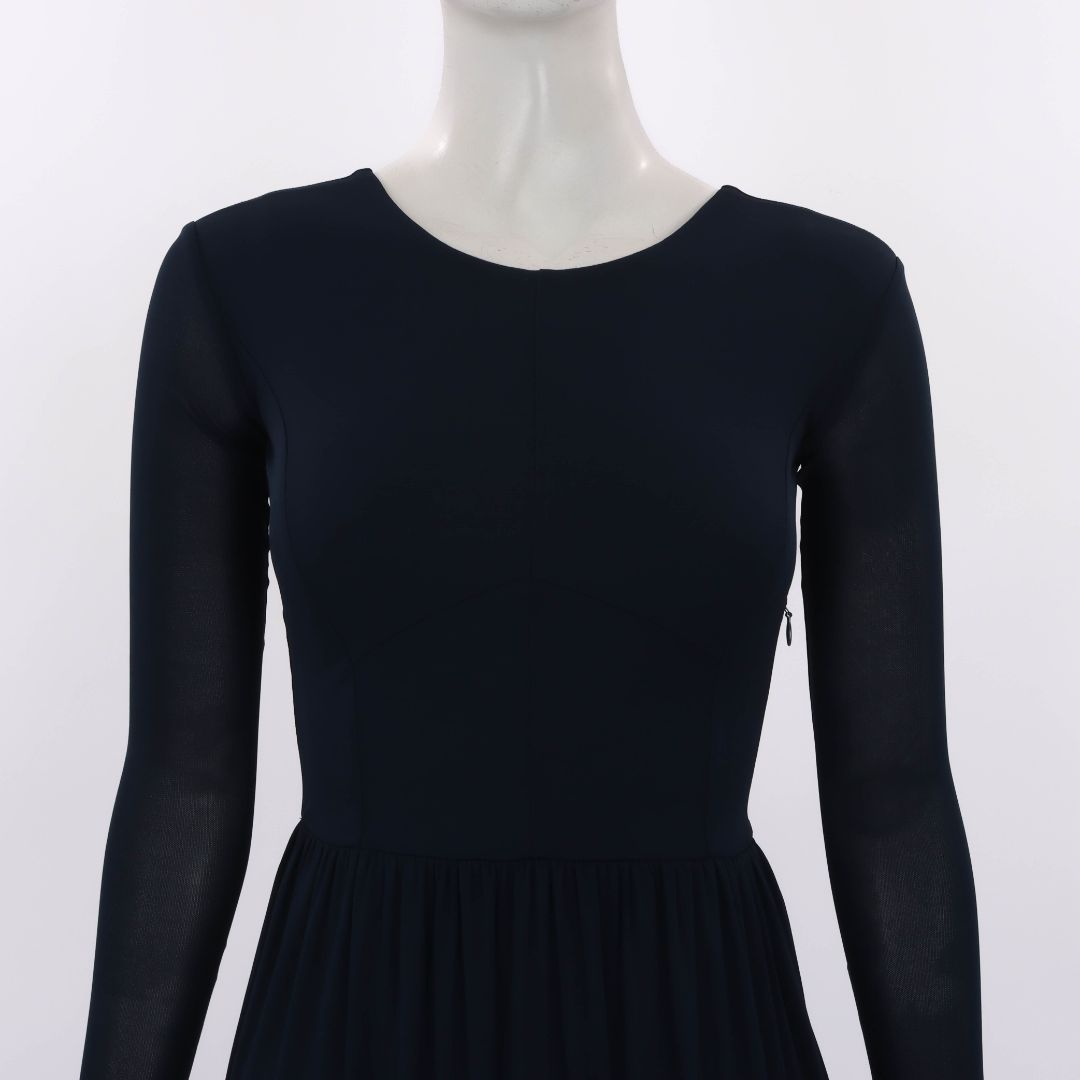 Aeron Long Sleeve Scoop Neck Midi Dress Size 34 | AU 6